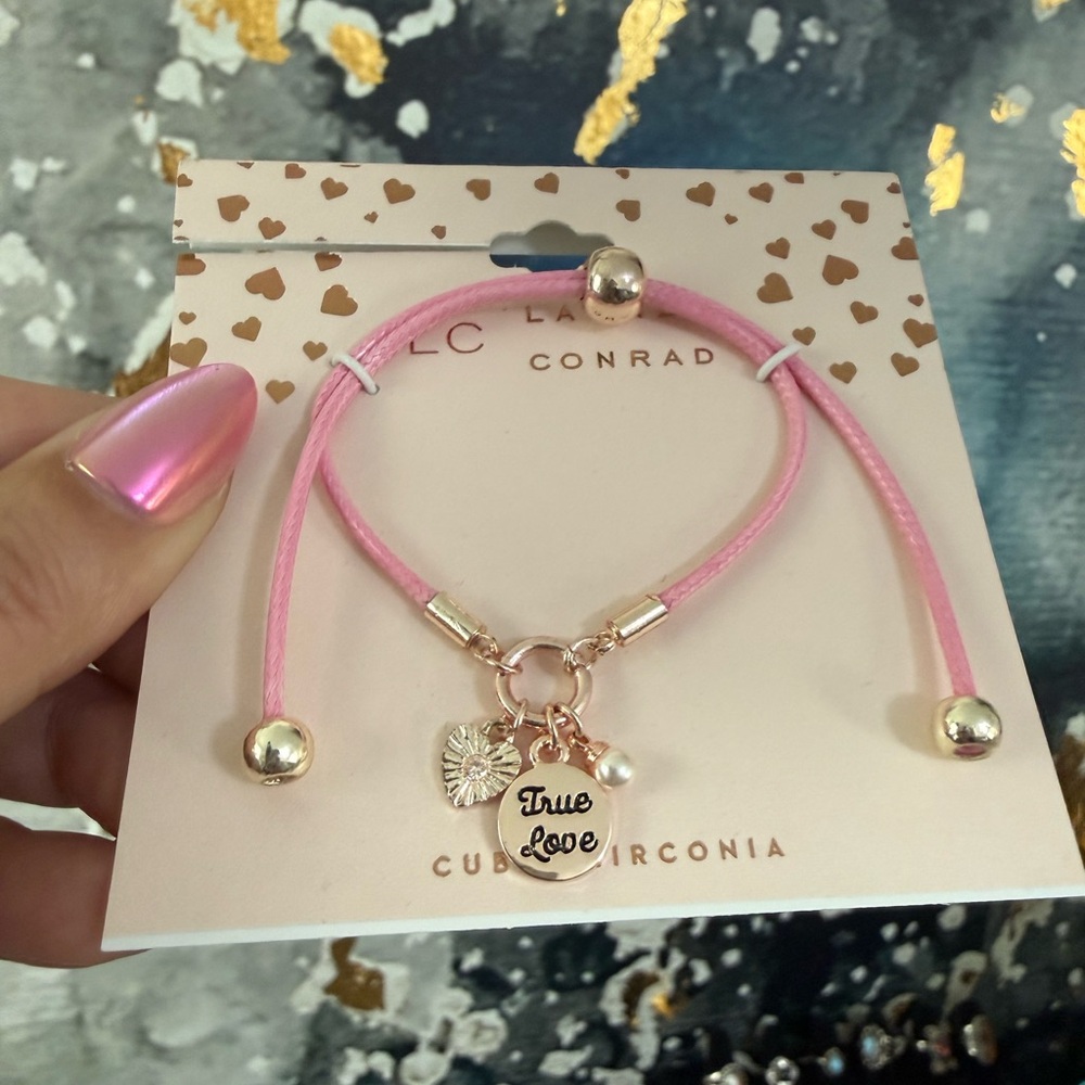 LC Lauren Conrad | Pink Charm Bracelet - Picture 1 of 3